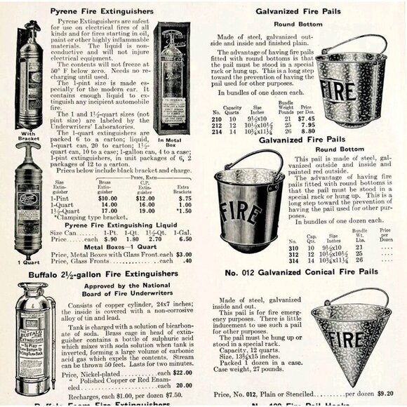 1922 NT Bushnell Buffalo Fire Extinguishers Advertisement Catalog Hardware DWA23 - Picture 1 of 2